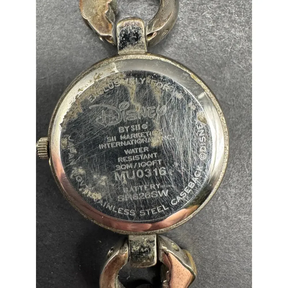 Disney Gold Tone Winnie The Pooh Watch 23mm Silver Tone SII Marketing MU0316